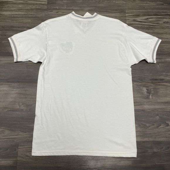 Vintage Pro Player Dallas Stars White Ringer Tee T Shirt Size M New Old Stock - Picture 2 of 5